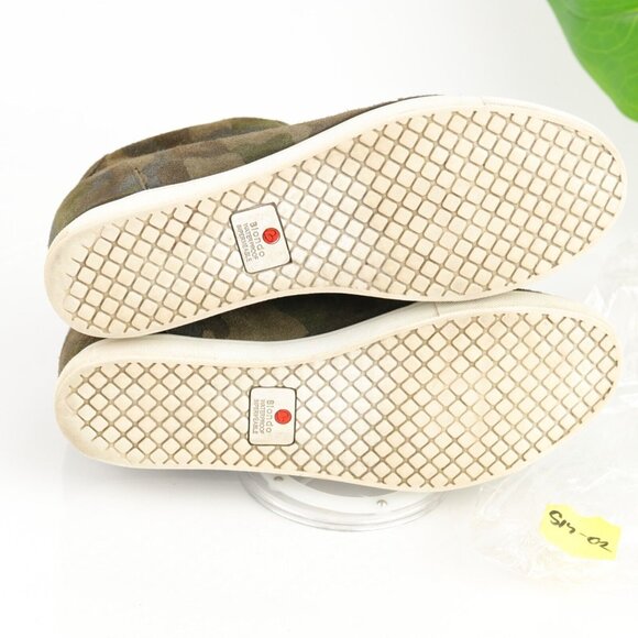 Blondo Womens Glenda Boot Size 9 Waterproof Camo Green Suede Hidden Wedge Heel - Picture 9 of 12